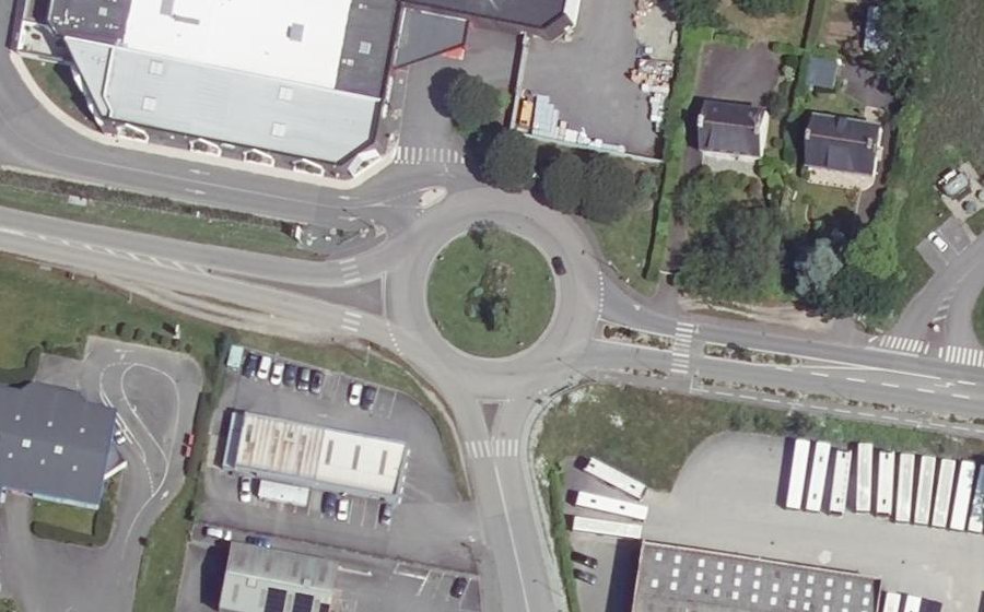 Vue aérienne du Rond-Point Giratoire de Dioulan