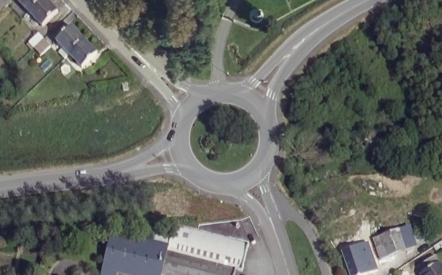 Vue aérienne du Rond-Point Jérôme Jeannès