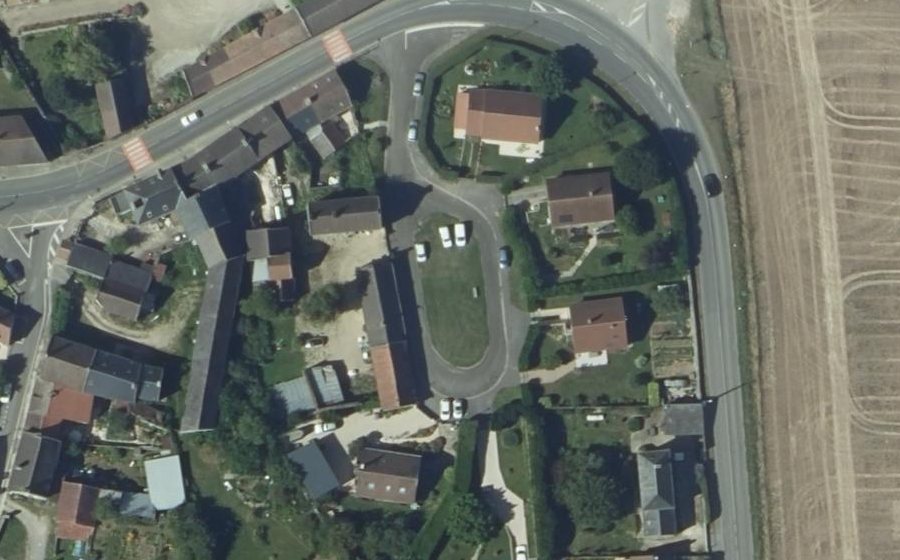 Vue aérienne du Rue du Clos