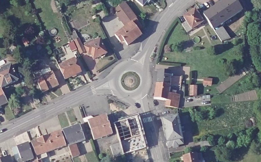Vue aérienne du Rue de Farébersviller