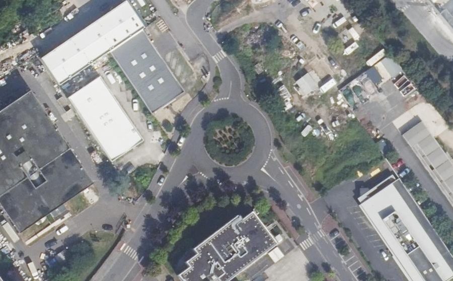 Vue aérienne du Avenue de l'Europe