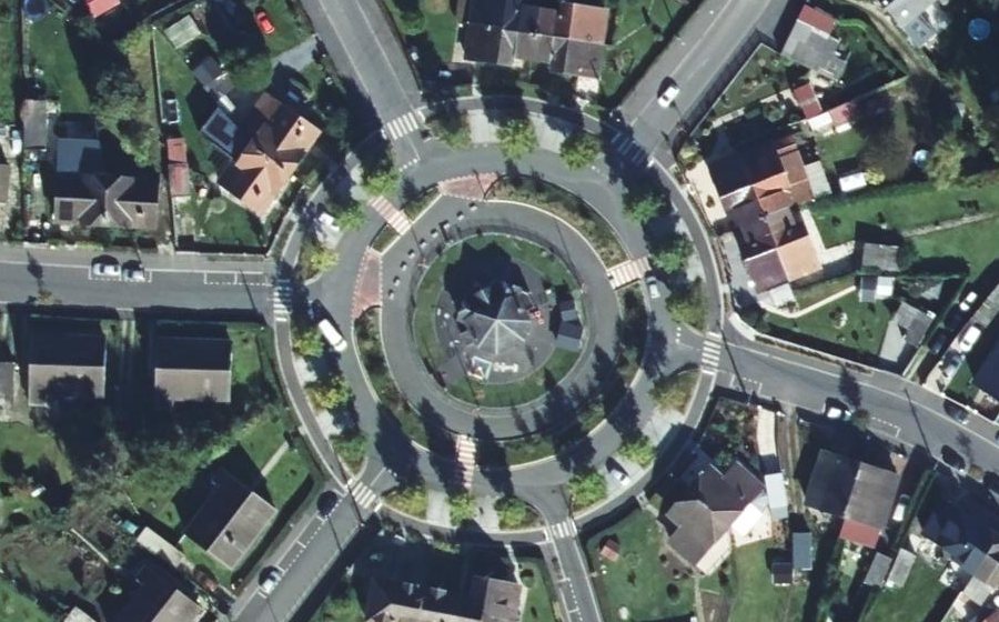 Vue aérienne du Place Pierre Semard