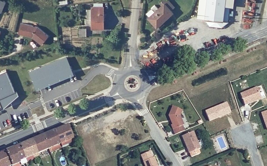 Vue aérienne du Route de Castres