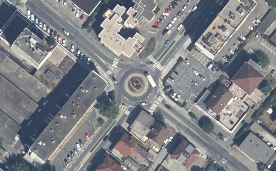 Vue aérienne du Avenue Georges Clemenceau