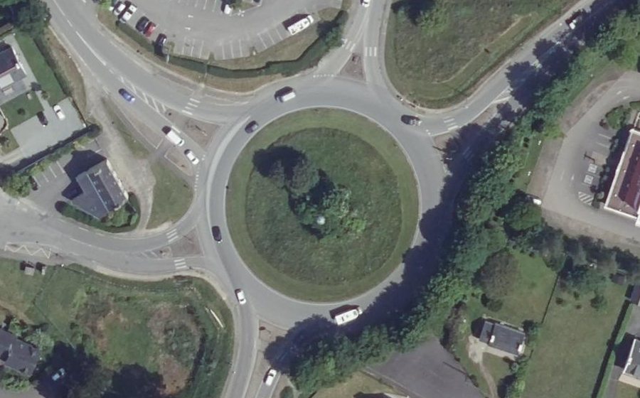 Vue aérienne du Rond-Point Keramporiel