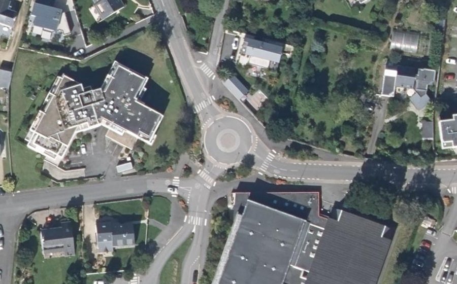 Vue aérienne du Rue Henri Dunant
