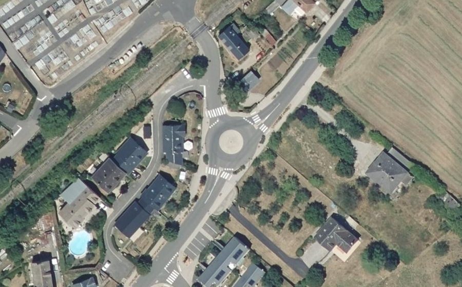 Vue aérienne du Avenue de la République