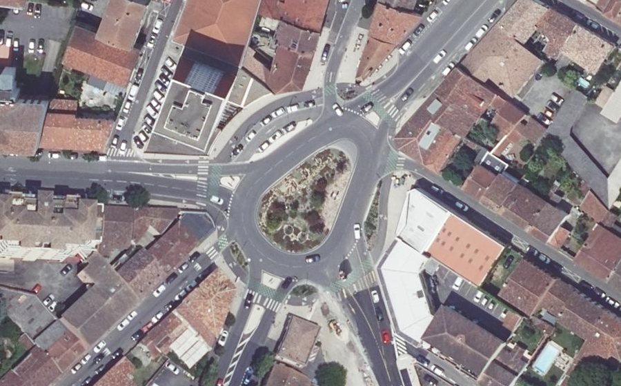 Vue aérienne du Place de la Libération