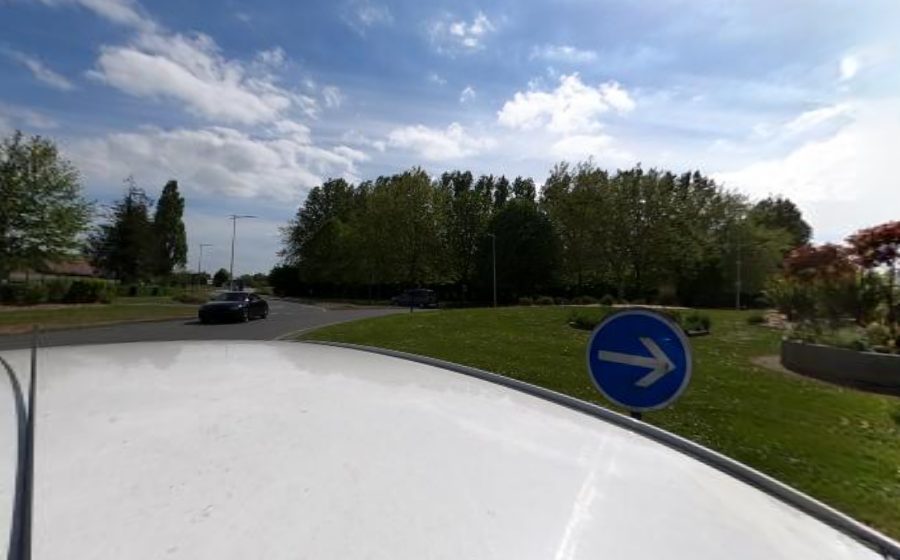Vue du Rond-Point de Saint-Aubin