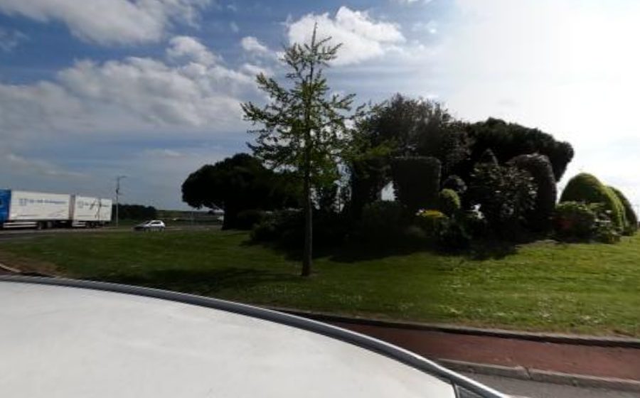 Vue du Rond-Point de la Paix