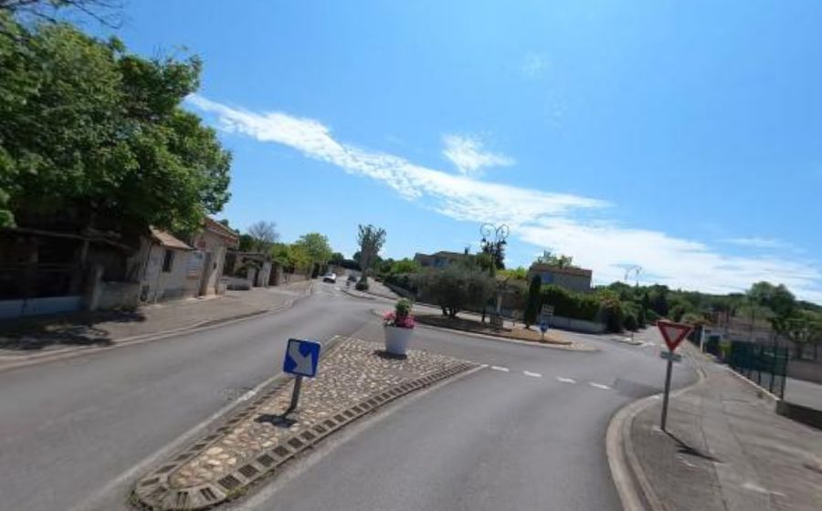 Vue du Rond-point de la Croix du Roumieu