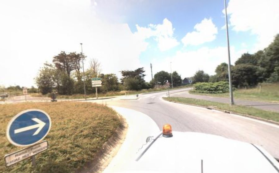 Vue du Rond-Point Kroas Hent Menguen