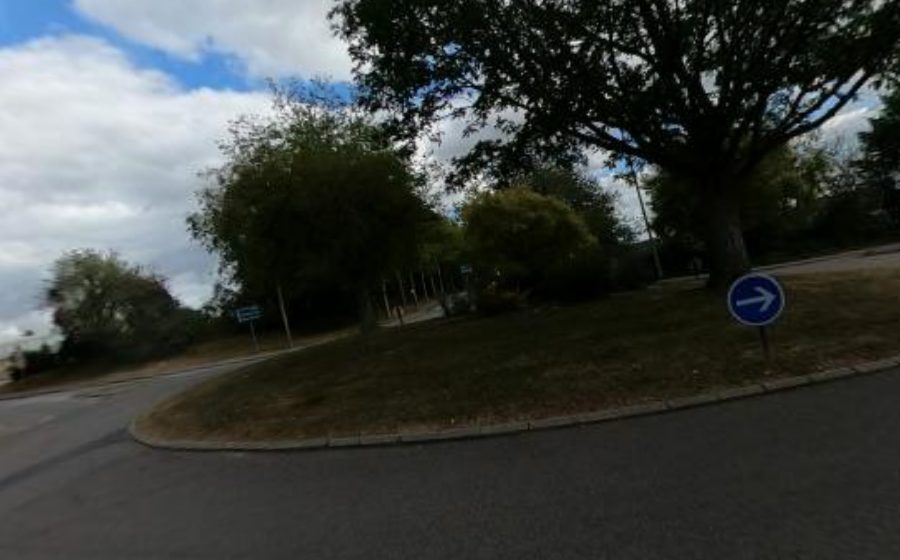 Vue du Rond-Point de la Croix Gloriant