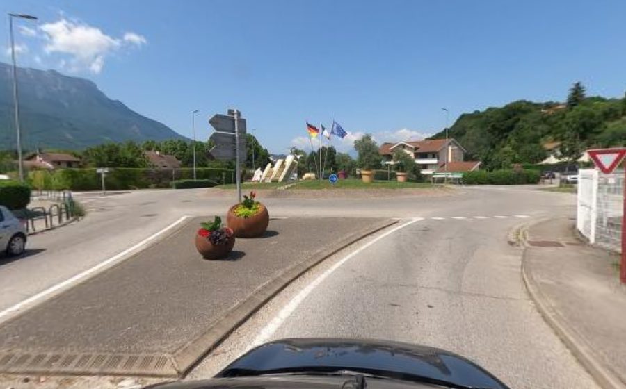 Vue du Rond-Point de l'Europe