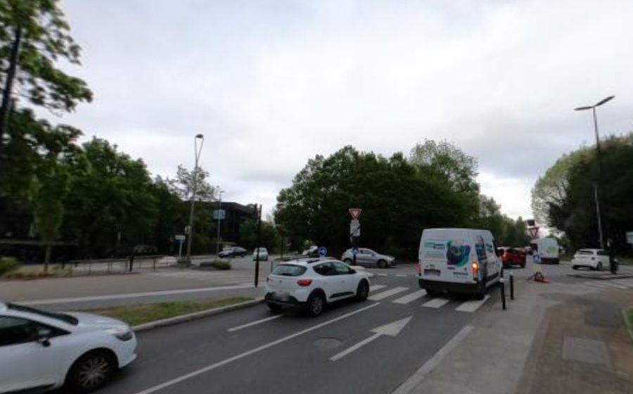 Vue du Rond-Point de la Porte de Vertou Ouest