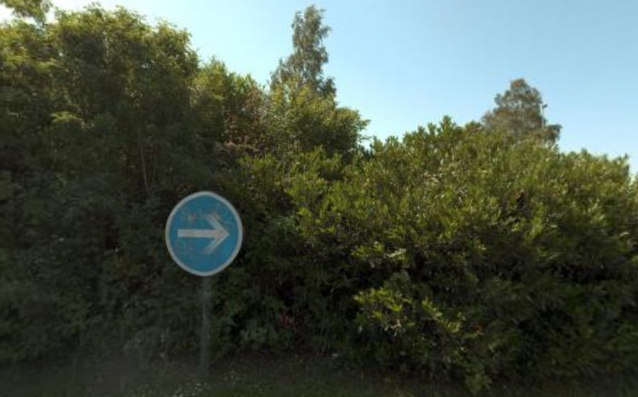 Vue du Rond-Point de la Planche au Riez