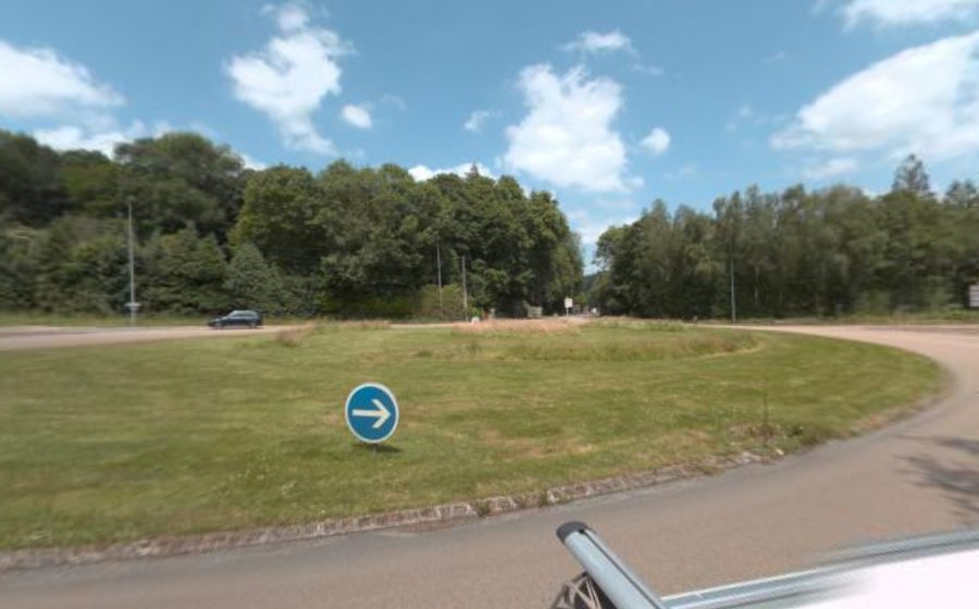 Vue du Rond-Point de Traon Querret