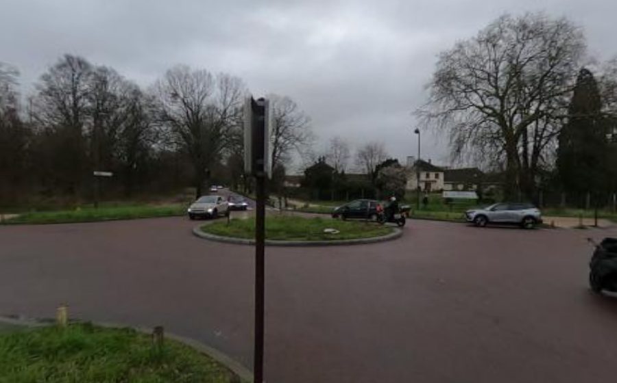 Vue du Carrefour de la Ferme de la Faisanderie
