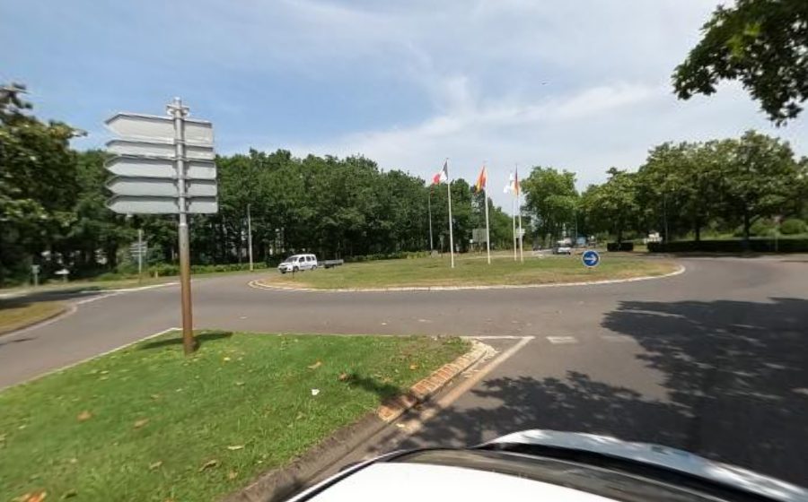 Vue du Rond-Point de l'Europe