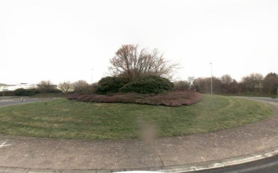 Vue du Rond-Point de Coat Mez