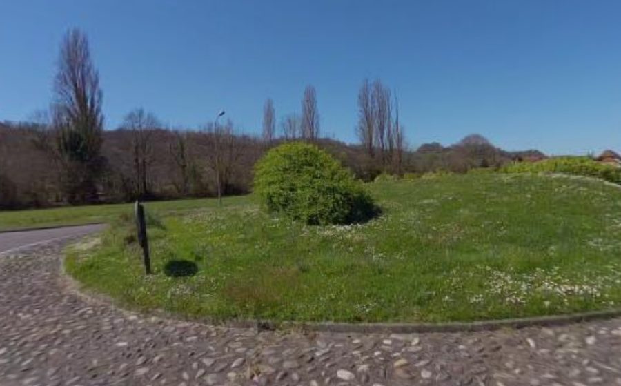 Vue du Rond-Point d'Uzos