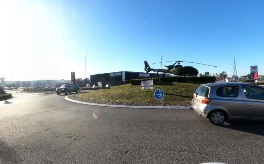 Vue du Giratoire Commandant Caroline Aigle