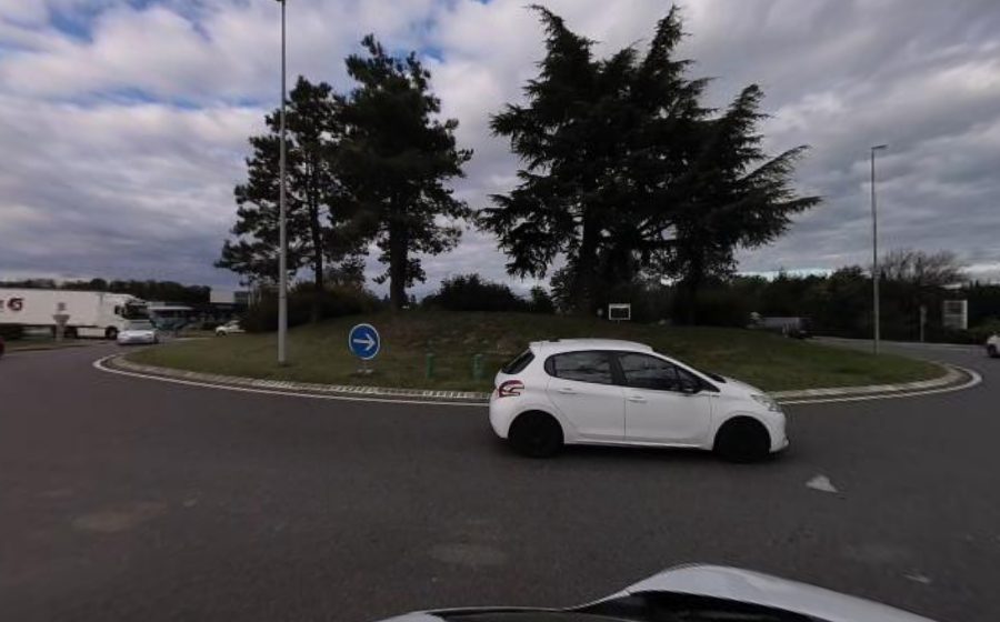 Vue du Rond-Point de la Madone