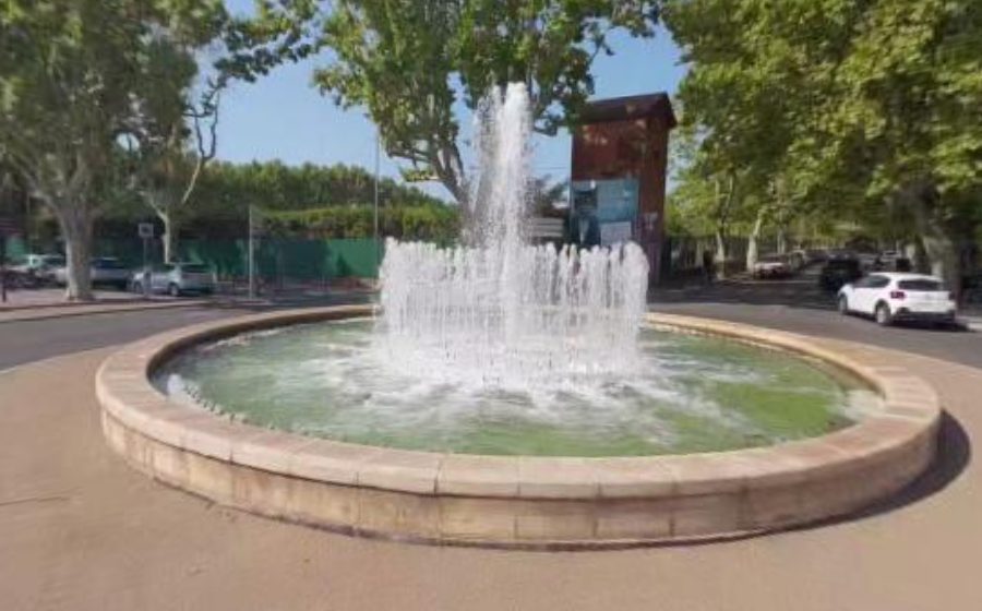 Vue du Rond-Point Fontaine du Commandant Jean Dubouy