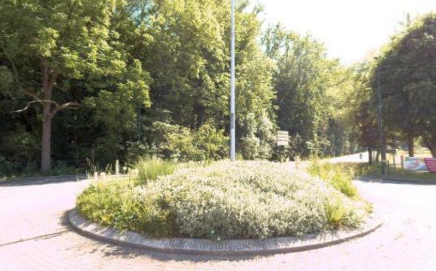 Vue du Rond-Point de la Chapelle au Lait Battu