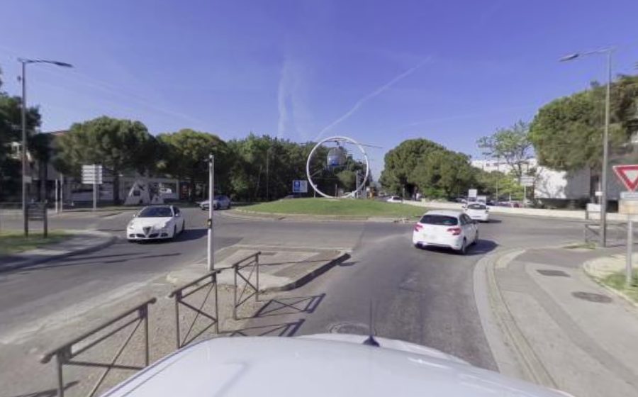 Vue du Rond-Point de l'Hélicoptère