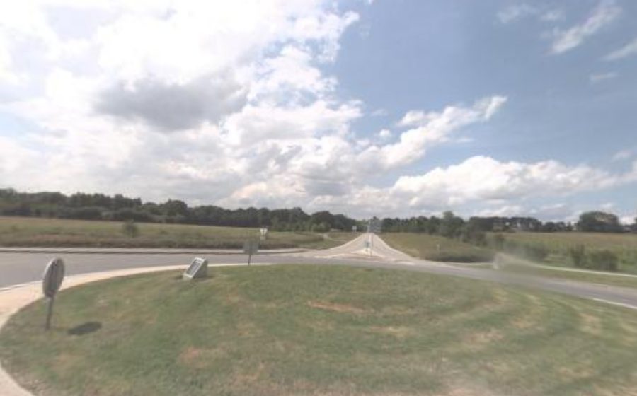Vue du Rond-Point Route de Bais