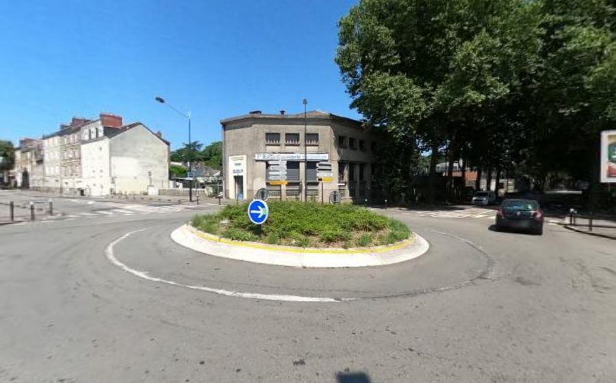 Vue du Rond-point de la Louisiane