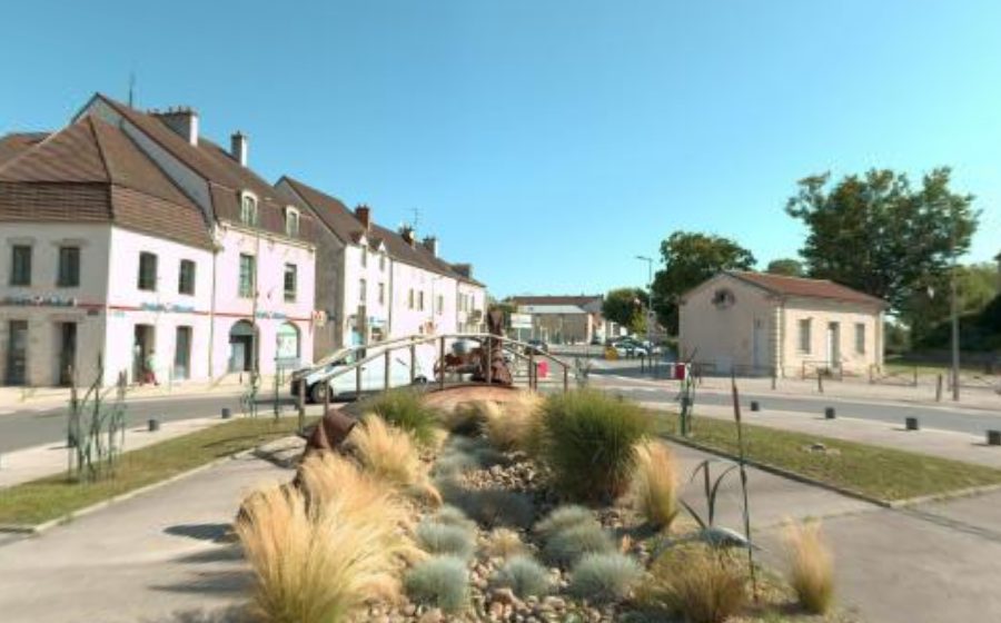 Vue du Rond-Point de la Porte de Comté