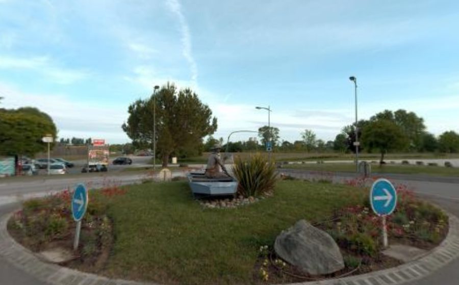 Vue du Rond-Point de la Porte Royale