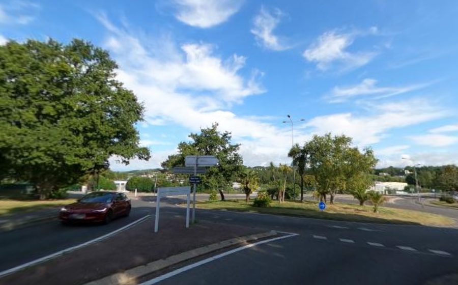 Vue du Rond-Point Robert Jan